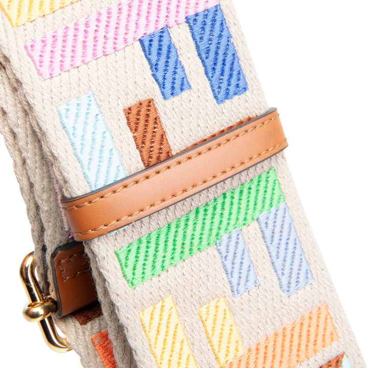 FENDI FF Strap You Canvas Cuoio Adjustable Strap - Multicolor