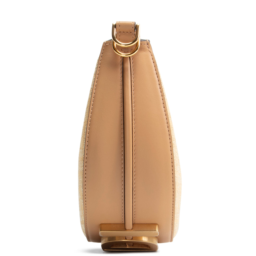 FENDI Fendigraphy Mini Jacquard Fabric w/ Raffia FF