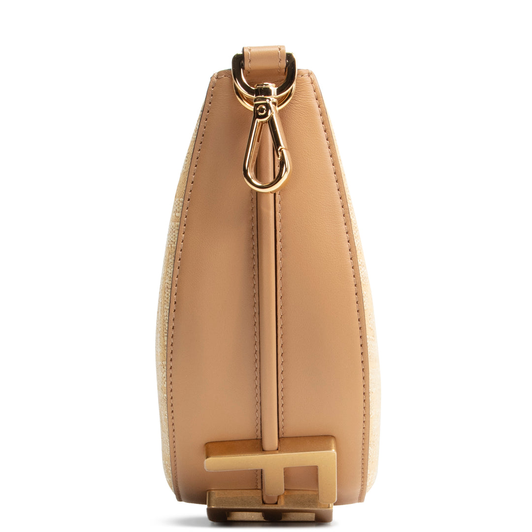 FENDI Fendigraphy Mini Jacquard Fabric w/ Raffia FF