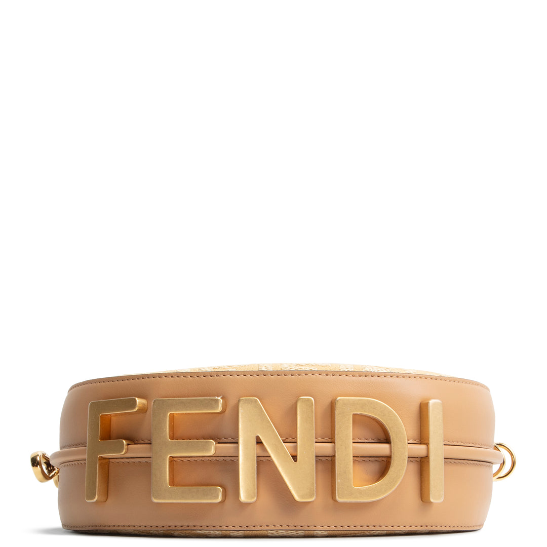 FENDI Fendigraphy Mini Jacquard Fabric w/ Raffia FF