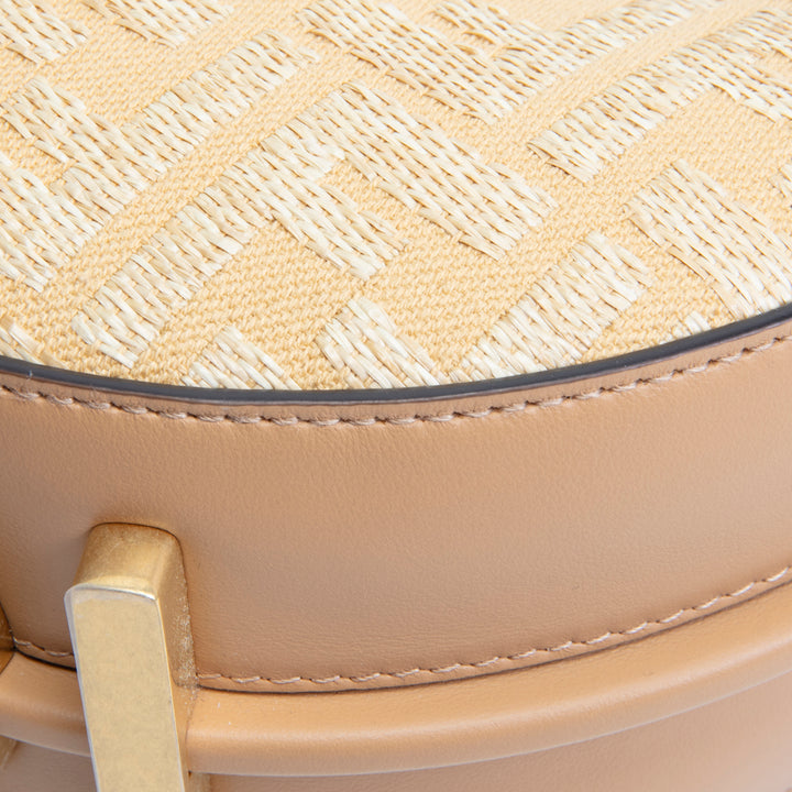 FENDI Fendigraphy Mini Jacquard Fabric w/ Raffia FF