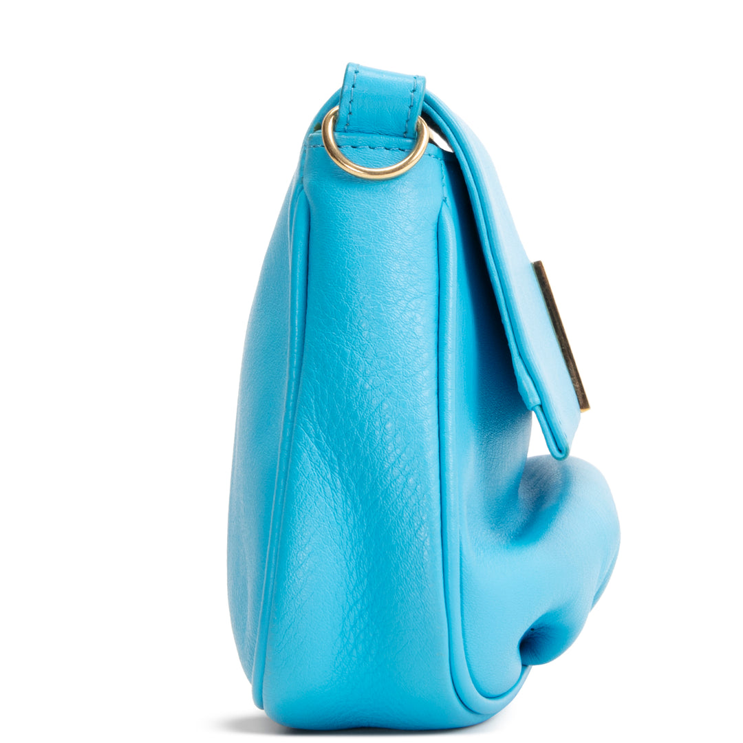 Fendi Leather Fendista Pochette Chain Crossbody