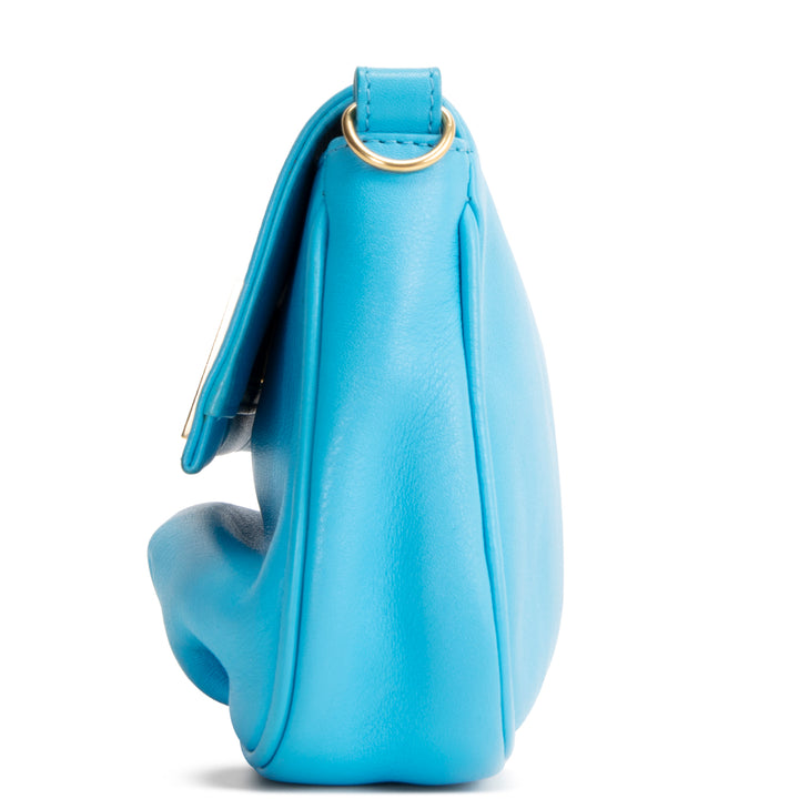 Fendi Leather Fendista Pochette Chain Crossbody