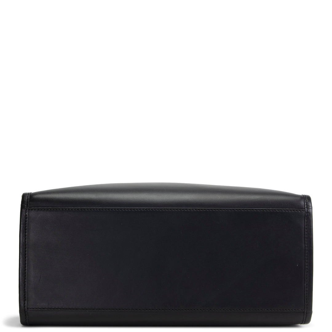 FENDI Leather Medium Sunshine Tote - Black