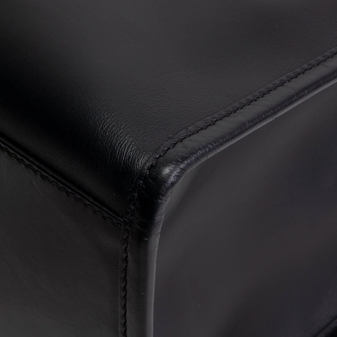 FENDI Leather Medium Sunshine Tote - Black