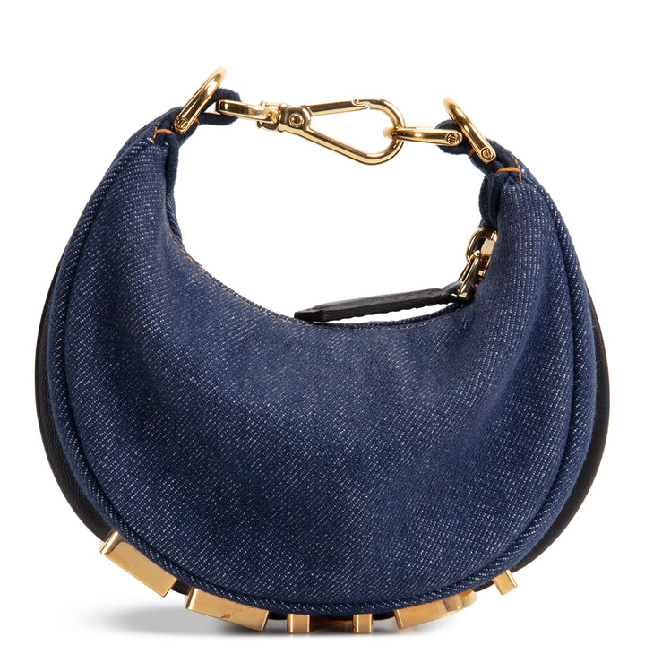 FENDI Denim Nano Fendigraphy - Blue