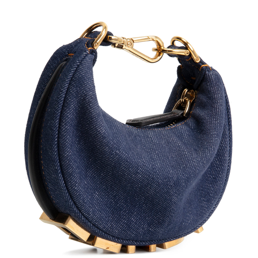 FENDI Denim Nano Fendigraphy - Blue