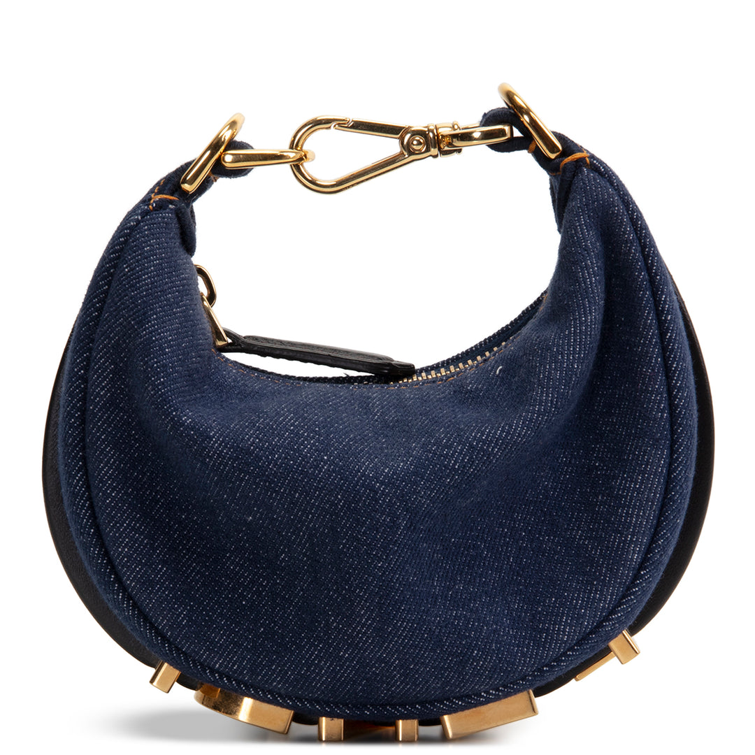 FENDI Denim Nano Fendigraphy - Blue