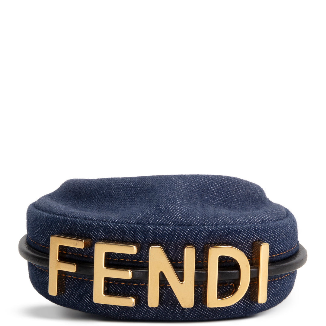 FENDI Denim Nano Fendigraphy - Blue