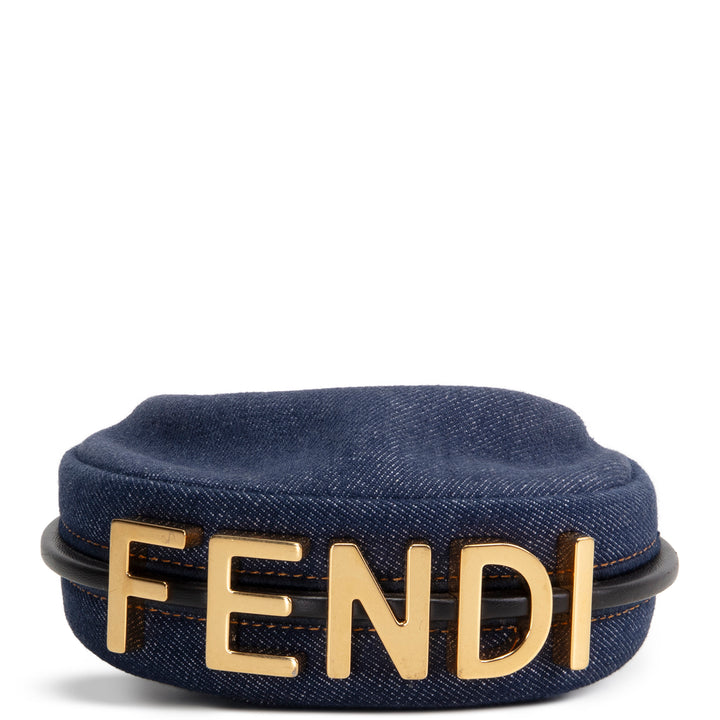 FENDI Denim Nano Fendigraphy - Blue
