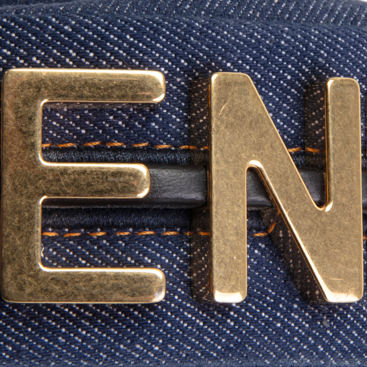 FENDI Denim Nano Fendigraphy - Blue