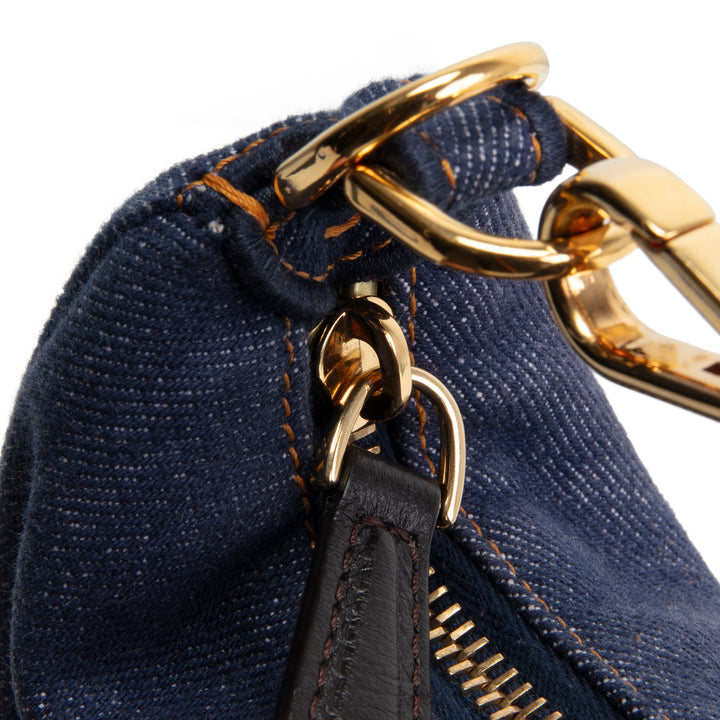 FENDI Denim Nano Fendigraphy - Blue