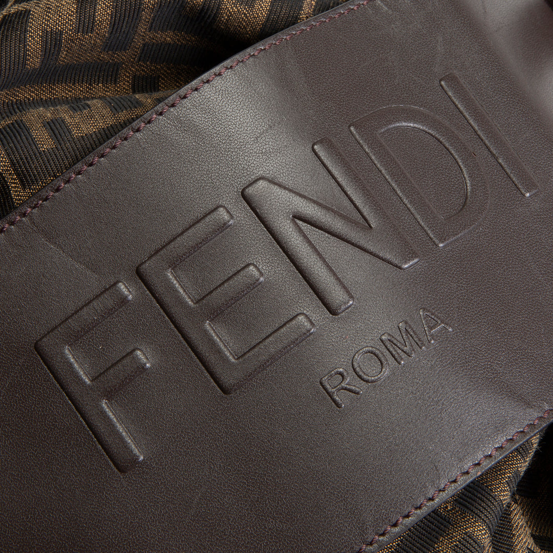 FENDI Large Zucca Strike Backpack - Tobacco