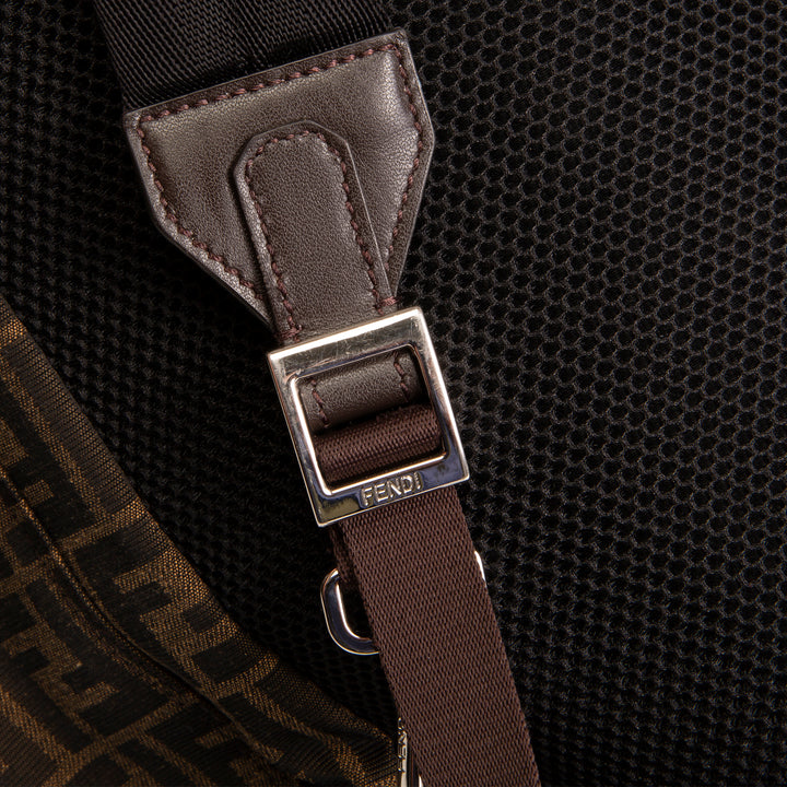FENDI Large Zucca Strike Backpack - Tobacco