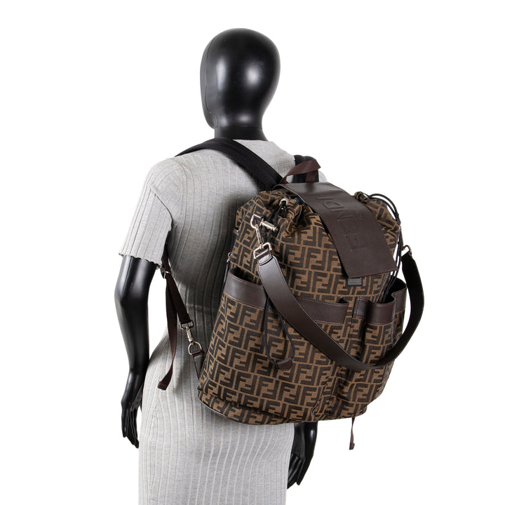 FENDI Large Zucca Strike Backpack - Tobacco