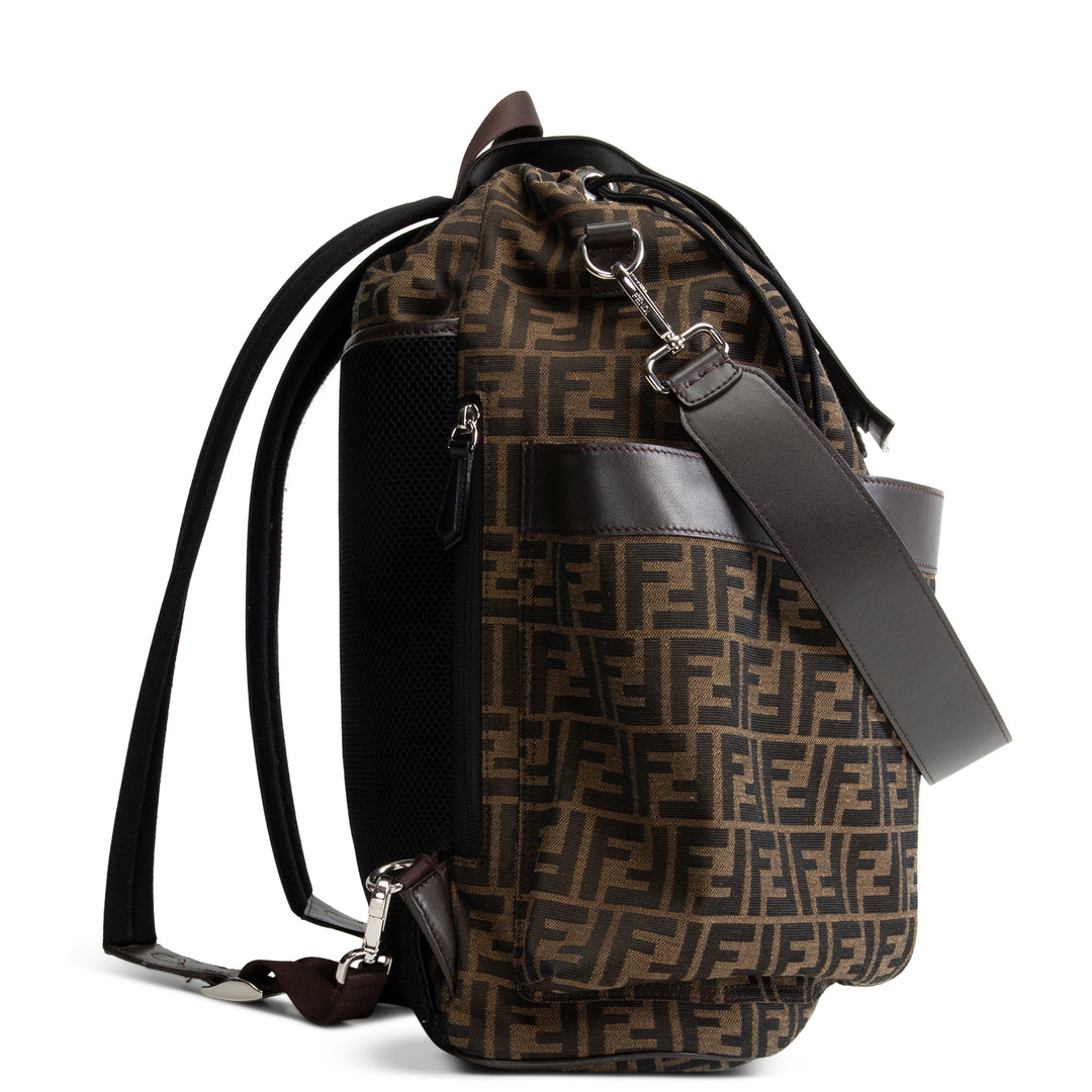 FENDI Large Zucca Strike Backpack - Tobacco