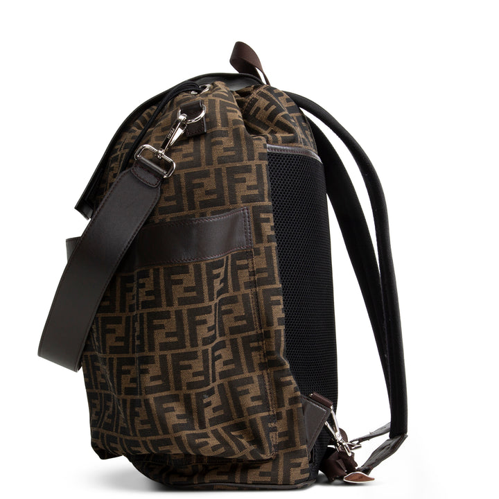 FENDI Large Zucca Strike Backpack - Tobacco