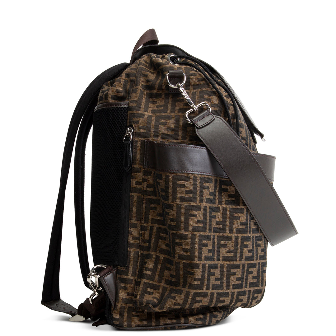 FENDI Large Zucca Strike Backpack - Tobacco
