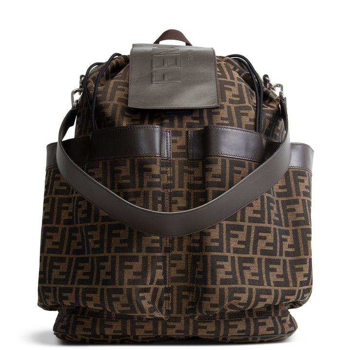 FENDI Large Zucca Strike Backpack - Tobacco