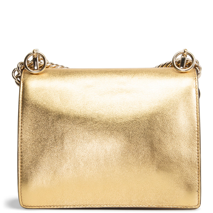 FENDI I Kan Studded Mini Bag - Metallic Gold