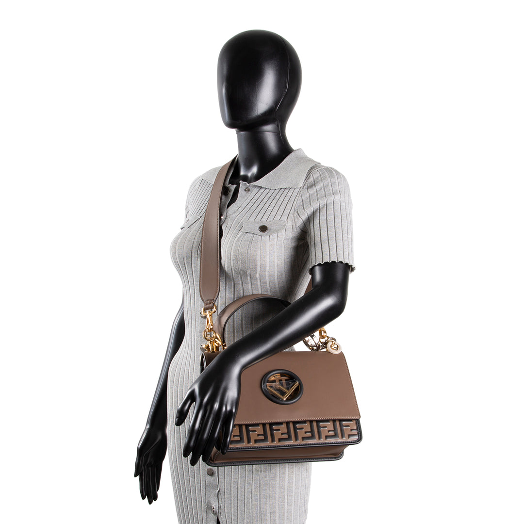 FENDI Kan I Zucca Shoulder Bag