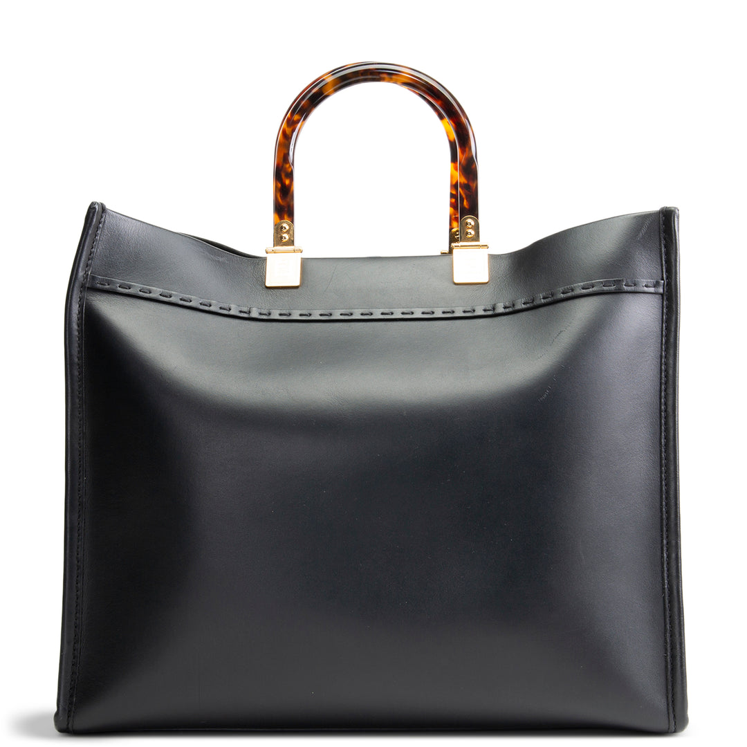 FENDI Sunshine Shopper Tote - Black