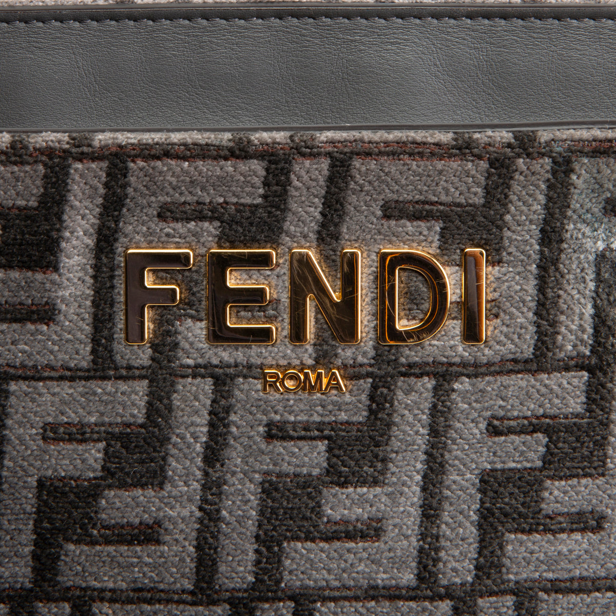 FENDI Velvet Zucca FF O&