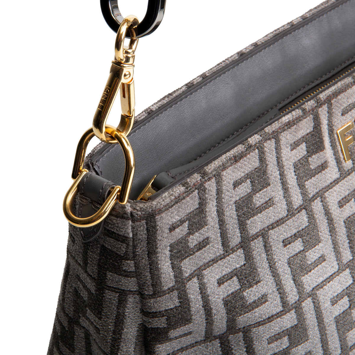 FENDI Velvet Zucca FF O&