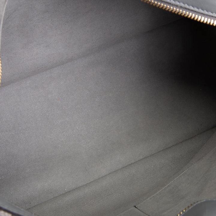 FENDI Velvet Zucca FF O'Lock Chenille Bag - Grey OUTLET FINAL SALE