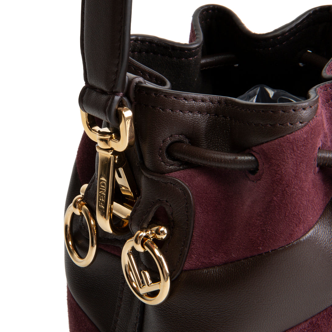 FENDI Leather & Suede Mon Tresor Bucket Bag