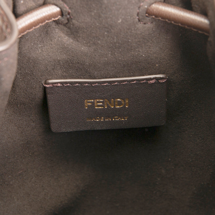 FENDI Leather & Suede Mon Tresor Bucket Bag