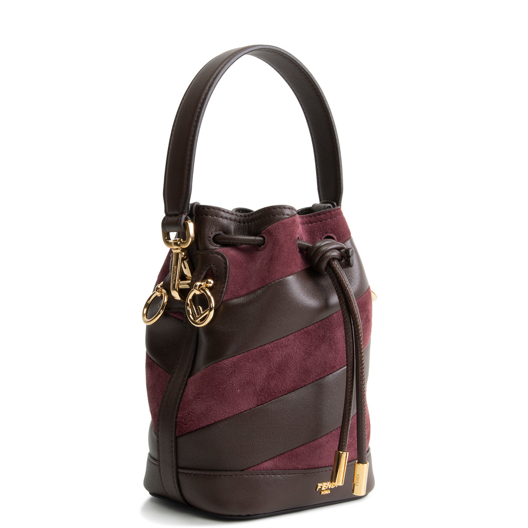 FENDI Leather & Suede Mon Tresor Bucket Bag