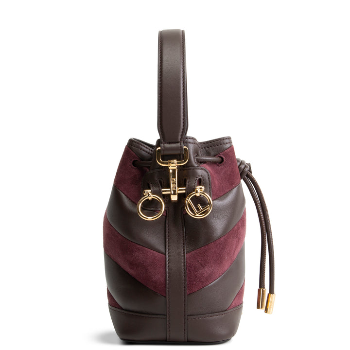 FENDI Leather & Suede Mon Tresor Bucket Bag