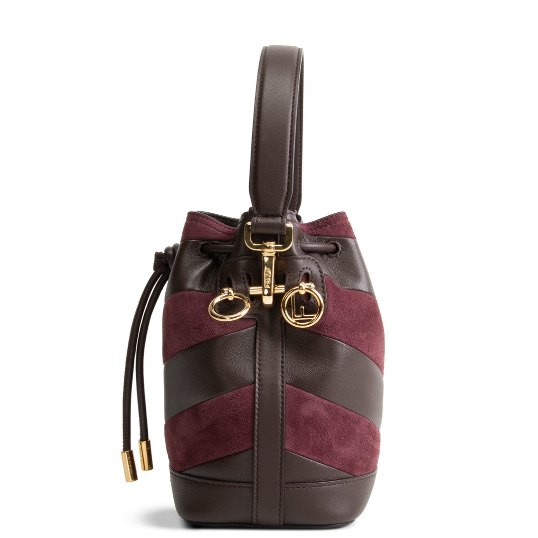 FENDI Leather & Suede Mon Tresor Bucket Bag