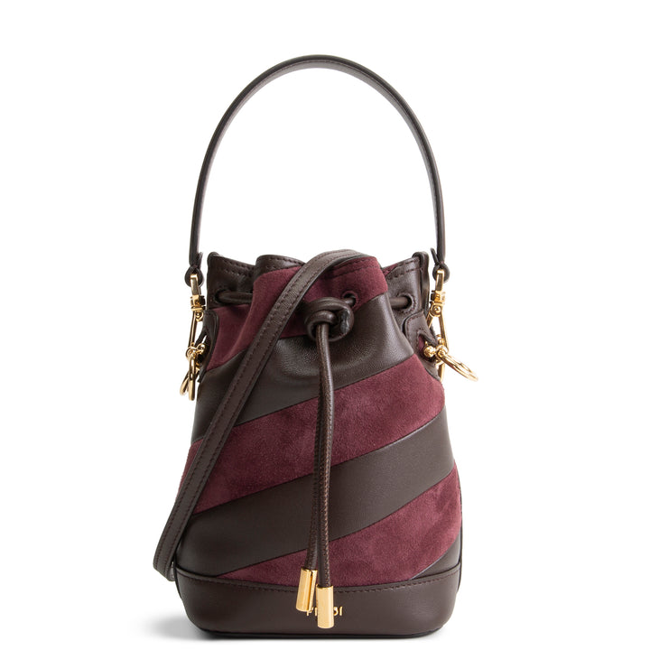 FENDI Leather & Suede Mon Tresor Bucket Bag
