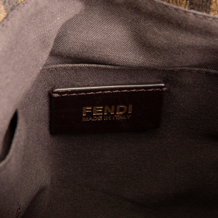 FENDI Zucca Crossbody Messenger Bag - Brown