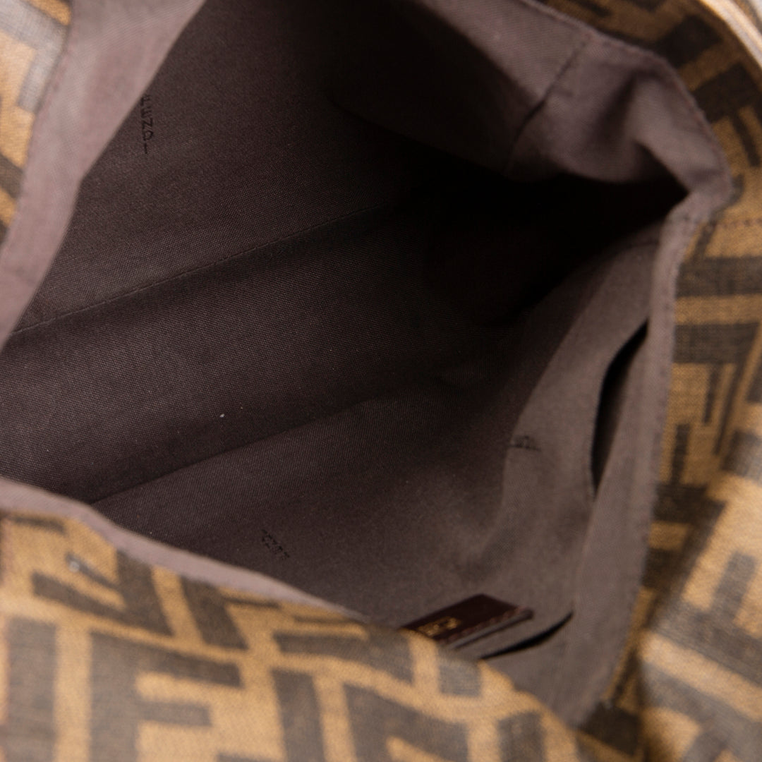 FENDI Zucca Crossbody Messenger Bag - Brown