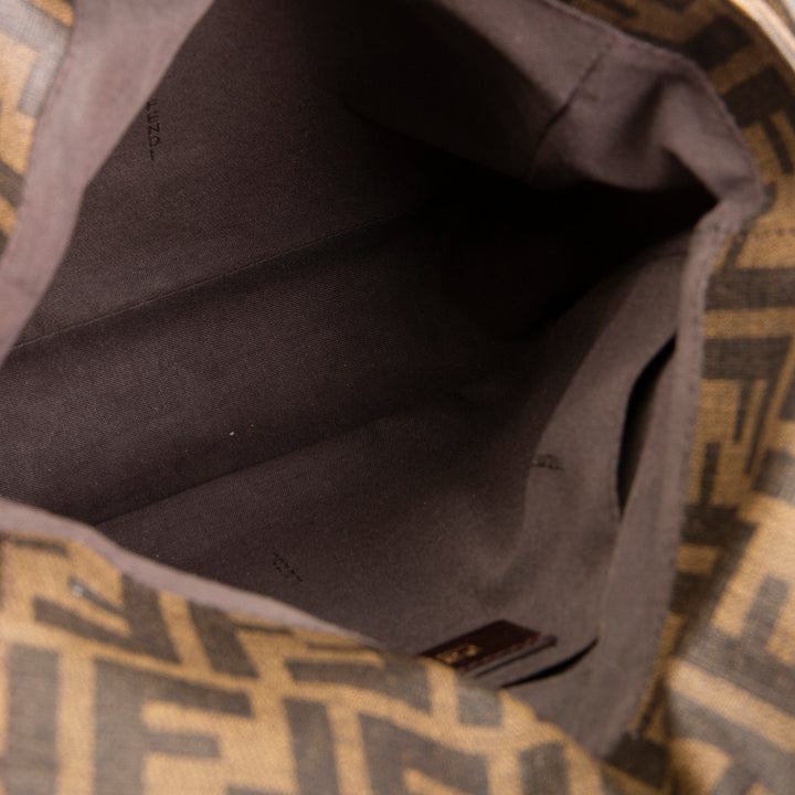 FENDI Zucca Crossbody Messenger Bag - Brown