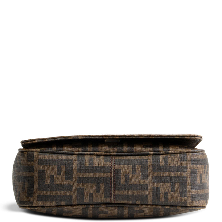 FENDI Zucca Crossbody Messenger Bag - Brown