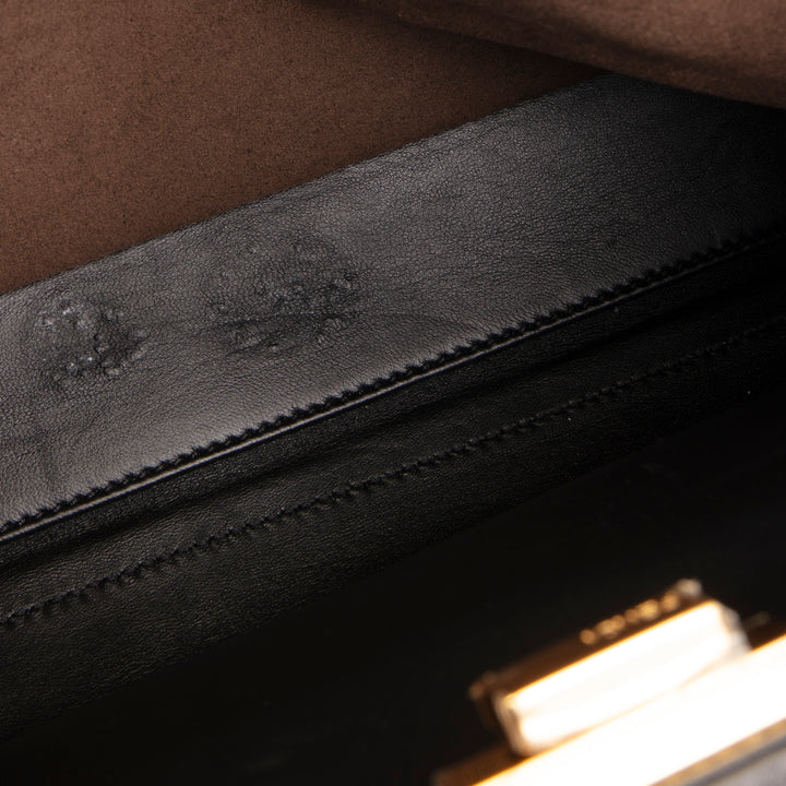 FENDI Medium Zucca Shearling Peekaboo Bag