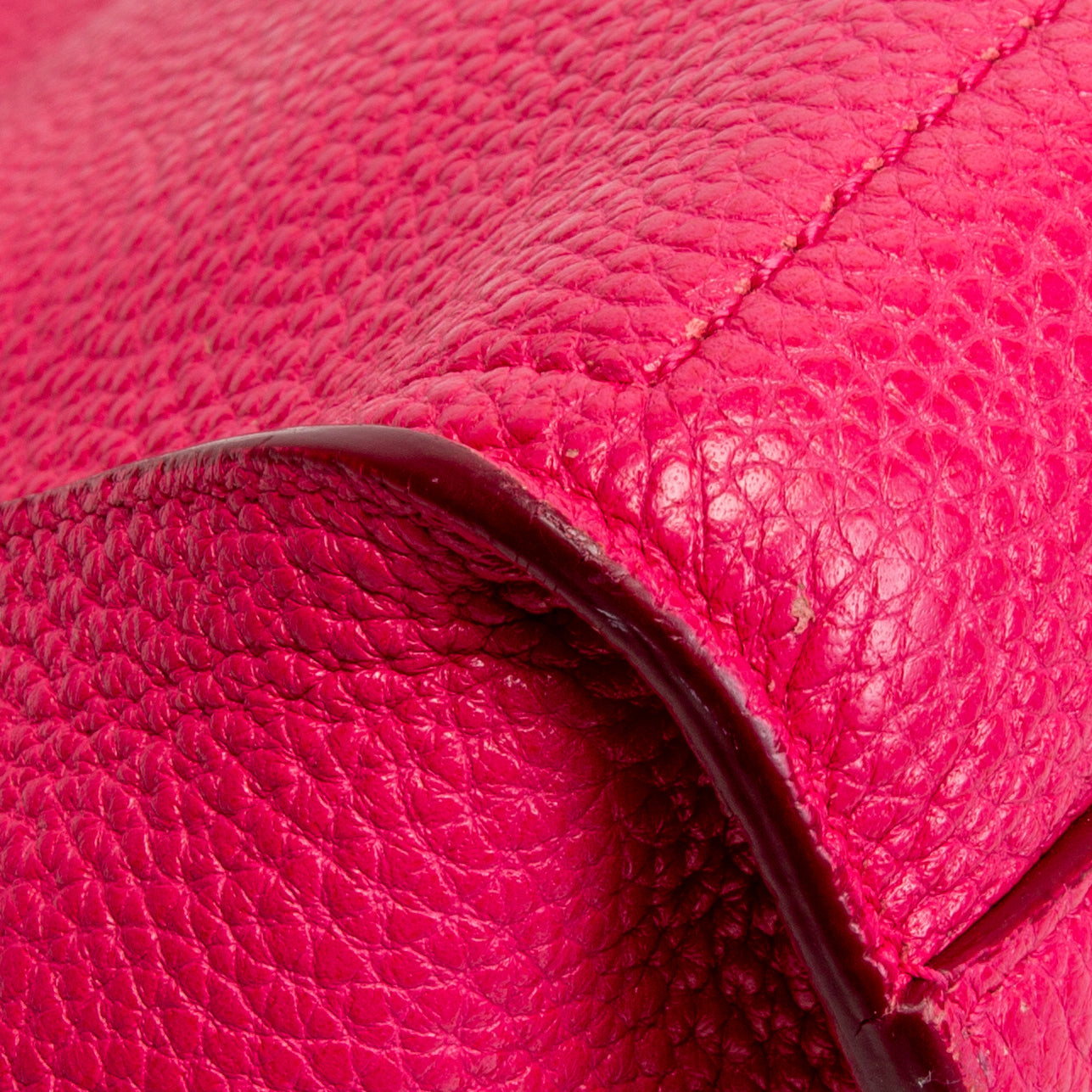 FERRAGAMO Pebbled Leather Amy Small Tote - Pink - OUTLET FINAL SALE