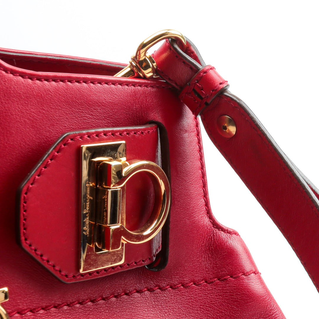 FERRAGAMO Leather Satchel Bag - OUTLET ITEM FINAL SALE