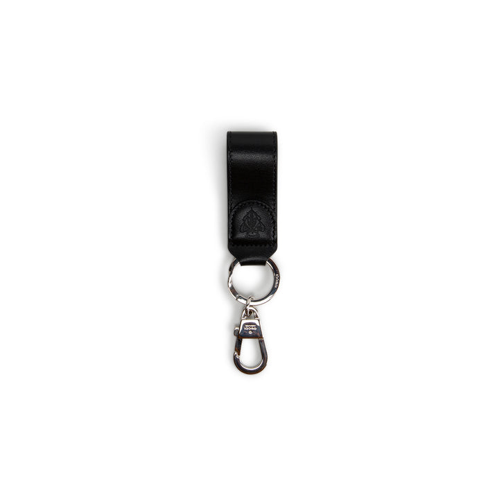 GUCCI Leather Knight Key Chain - Black
