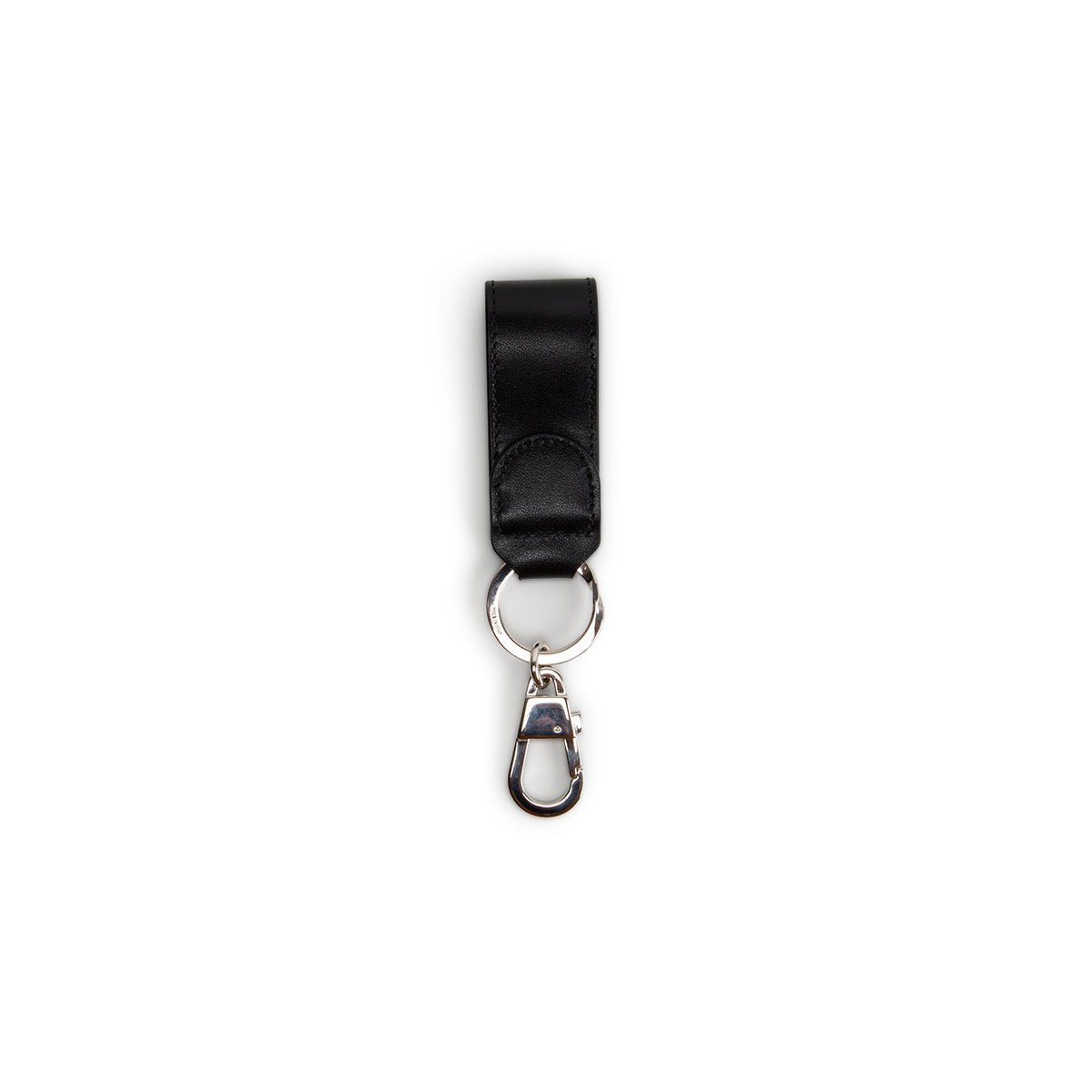 GUCCI Leather Knight Key Chain - Black