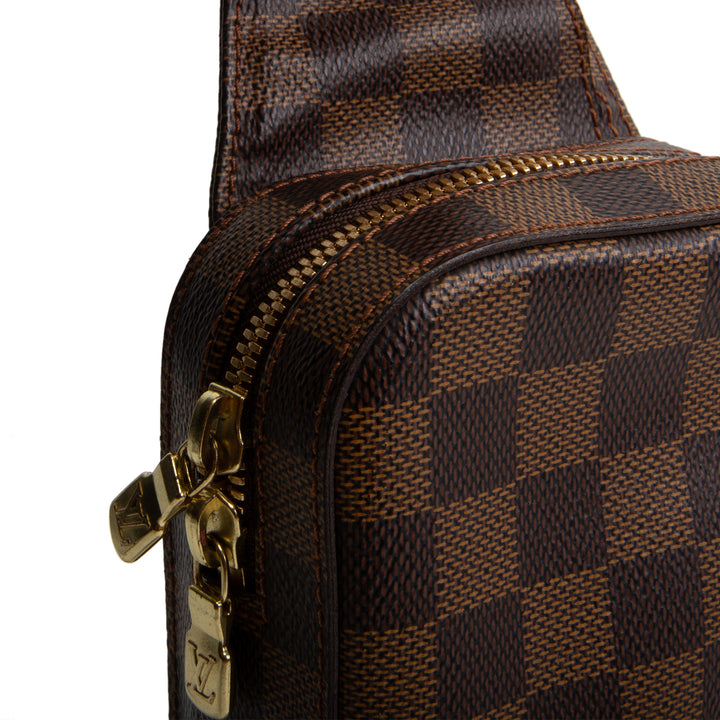 LOUIS VUITTON Vintage Damier Ebene Geronimos Sling Bag