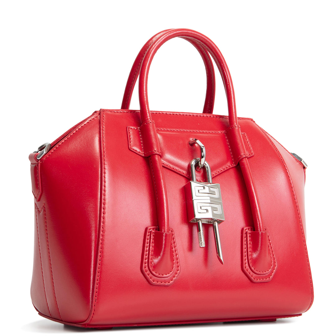 GIVENCHY Mini Antigona Lock Bag - Red