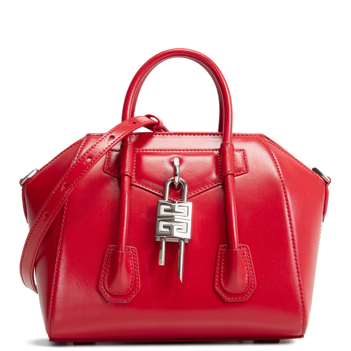 GIVENCHY Mini Antigona Lock Bag - Red