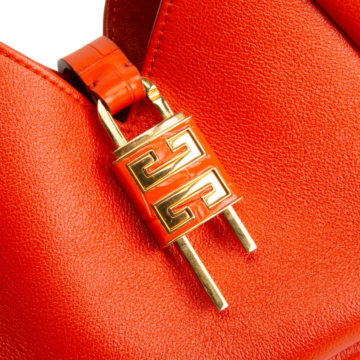 GIVENCHY Leather Padlock Mini - Orange