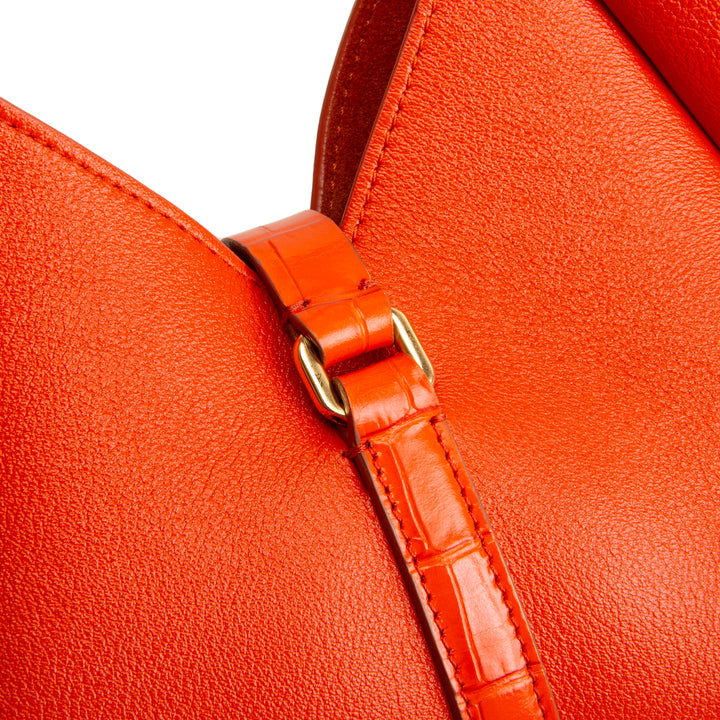 GIVENCHY Leather Padlock Mini - Orange