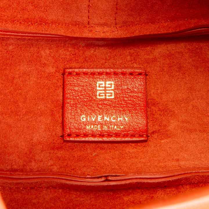GIVENCHY Leather Padlock Mini - Orange